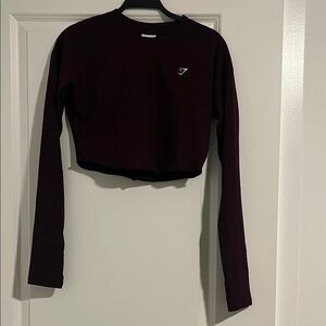 Gymshark Women's Long Sleeve Crop Top - Deep Purple